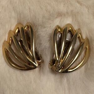 Elegant Gold Clip-On Earrings